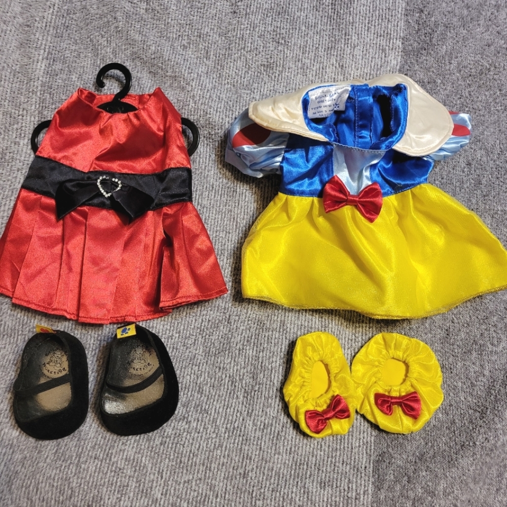 Build A Bear Snow White And Satin Red Dress Outfits